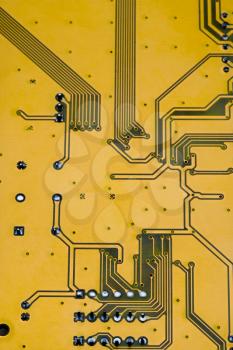 Single circuit board isolated over white