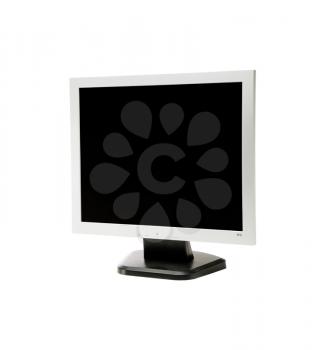 Monitor of computer isolated over white