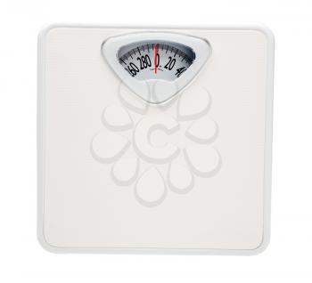 Weighing scale isolated over white