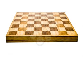 Chessboard isolated over white
