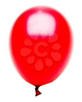 Red color balloon isolated over white