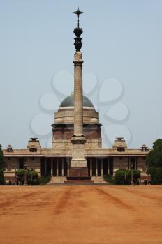 Facade of a government building, Jaipur Column, Rashtrapati Bhavan, Rajpath, New Delhi, India