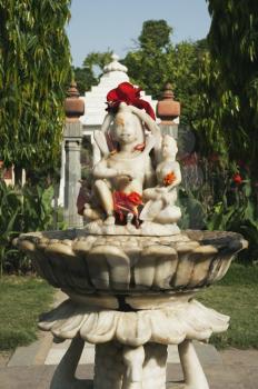 Statues in the garden of a temple, Lakshmi Narayan Temple, New Delhi, India