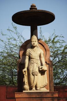 Statue of lord Vishnu at a temple, Lakshmi Narayan Temple, New Delhi, India
