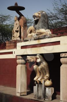 Statues at a temple, Lakshmi Narayan Temple, New Delhi, India