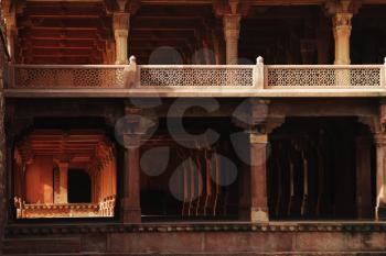 Facade of a palace, Panch Mahal, Fatehpur Sikri, Agra, Uttar Pradesh, India