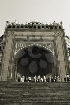 Low angle view of a gateway, Buland Darwaza, Fatehpur Sikri, Agra, Uttar Pradesh, India