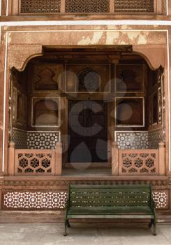 Architectural detail of a mausoleum, Itmad-ud-Daulah's Tomb, Agra, Uttar Pradesh, India