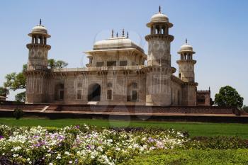Facade of a mausoleum, Itmad-ud-Daulah's Tomb, Agra, Uttar Pradesh, India