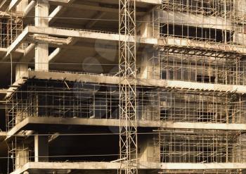 Building under construction, Gurgaon, Haryana, India