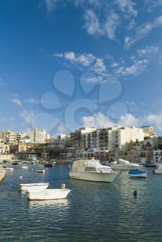 Boats at a harbor, Malta