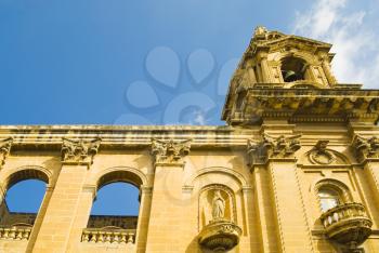 Low angle view of a church, Valletta, Malta