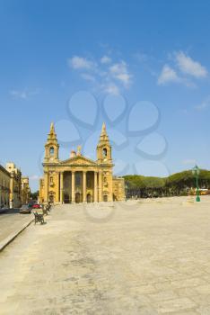 Courtyard of a church, Valletta, Malta
