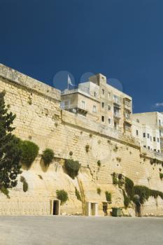 Low angle view of a fort, Fort St. Angelo, Vittoriosa, Malta