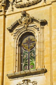 Window of a church, Our Lady of Victory Church, Naxxar, Malta