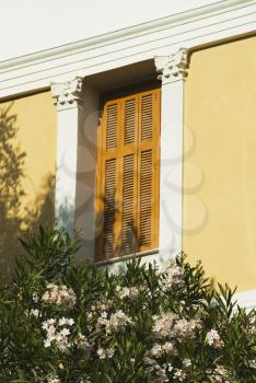Close-up of a window of a house, Athens, Greece