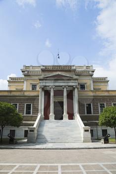 Facade of a museum, National History Museum, Athens, Greece