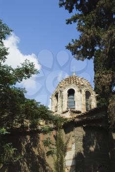 Low angle view of a church, Church of Panaghia Kapnikarea, Athens, Greece