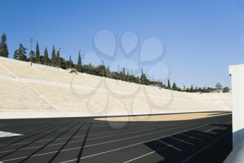 Interiors of a stadium, Olympic Stadium, Athens, Greece