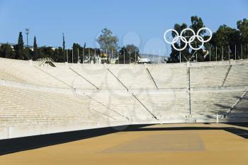 Interiors of a stadium, Olympic Stadium, Athens, Greece