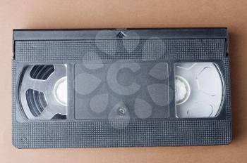Close-up of a videocassette