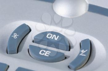 Close-up of buttons of a calculator