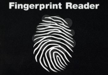 Close-up of a fingerprint reader