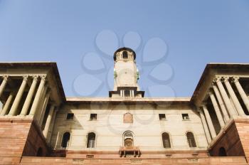 Low angle view of a government building, Rashtrapati Bhavan, New Delhi, India