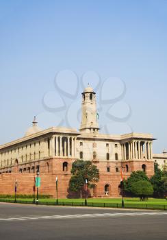 Facade of a government building, Rashtrapati Bhavan, New Delhi, India