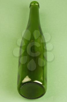 Close-up of an empty beer bottle