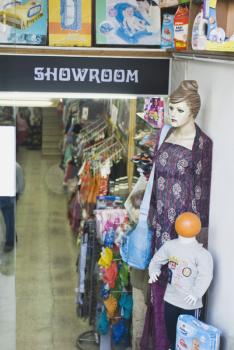 Mannequins in a showroom, New Delhi, India