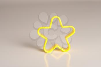 Close-up of a star shaped cookie cutter