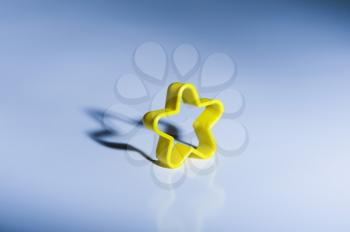 Close-up of a star shaped cookie cutter