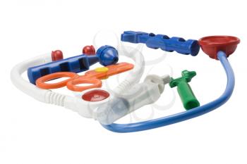 Close-up of toy medical equipment