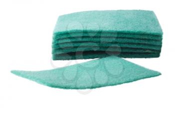 Close-up of scouring pads