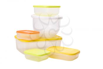 Collection of assorted plastic containers