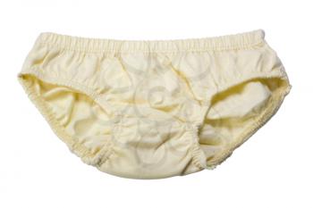 Close-up of yellow underpants