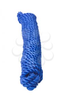 Close-up of a nylon rope bundle