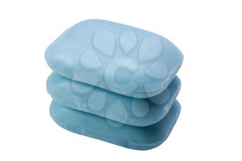 Close-up of a stack of soap bars