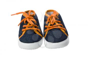 Close-up of a pair of canvas shoes