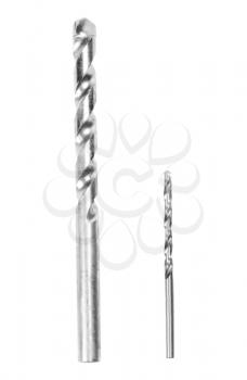 Close-up of two drill bits