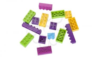 Close-up of plastic blocks