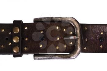 Close-up of a leather belt