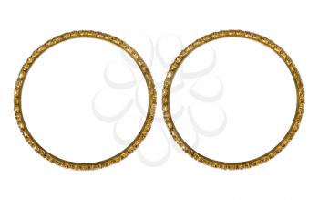 Close-up of pair of bracelets