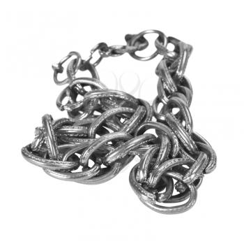 Close-up of a chain bracelet