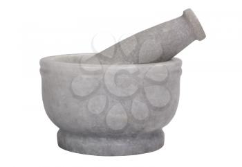 Close-up of a mortar and pestle