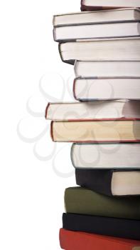 Close-up of a stack of books