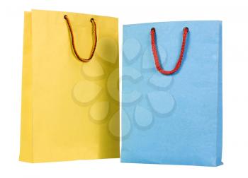 Close-up of two shopping bags