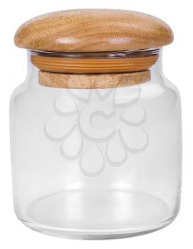 Close-up of an empty glass jar