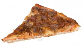 Close-up of a slice of pizza